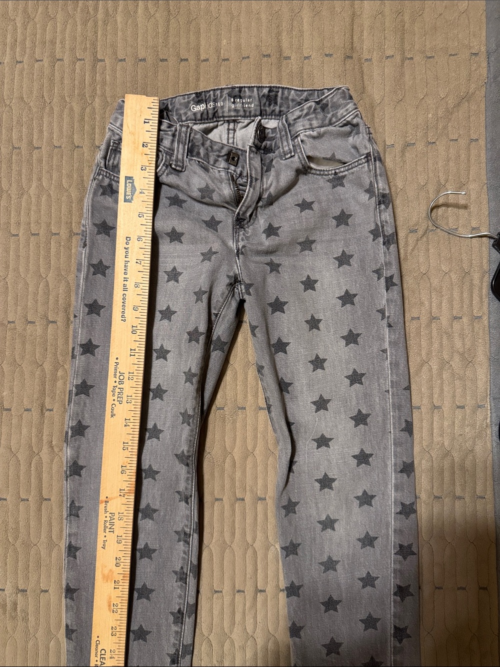 Gap Kids Gray Star Print Skinny Jeans